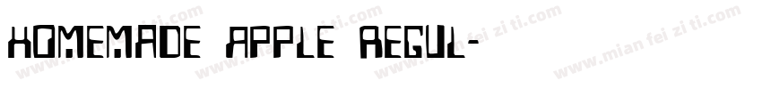Homemade Apple Regul字体转换